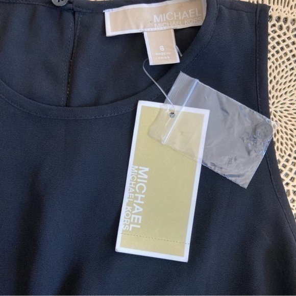 💋NWT Michael kors sharkbite hem maxi black cocktail dress 👗 6 - Picture 14 of 16